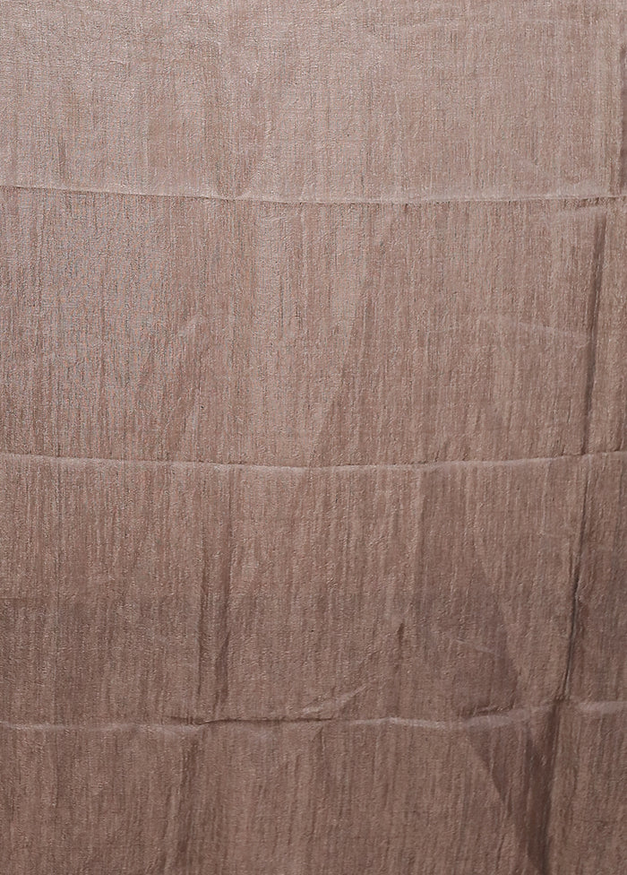 Blue Handloom Matka Pure Silk Saree With Blouse Piece