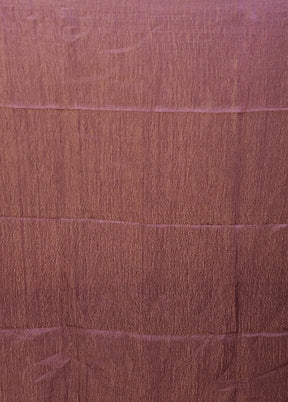 Purple Handloom Matka Pure Silk Saree With Blouse Piece
