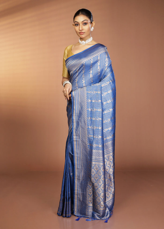 Maroon Dupion Silk Saree With Blouse Piece
