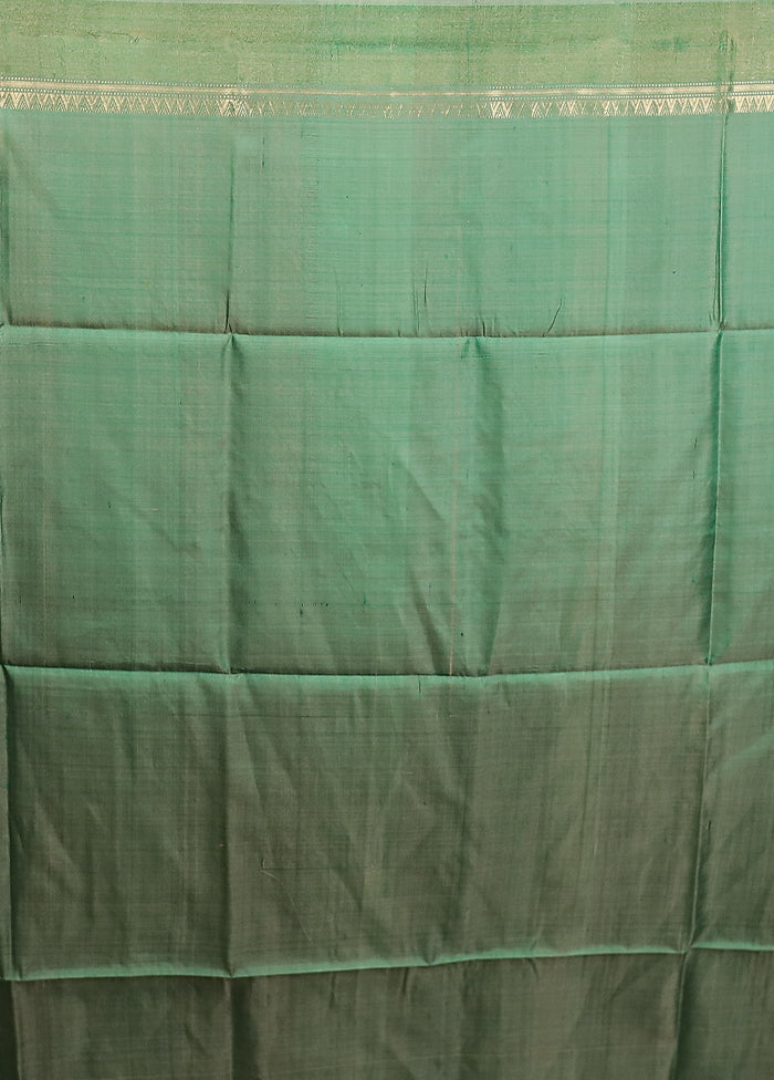 Purple Kalakshetra Pure Silk Saree With Blouse Piece