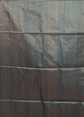 Green Handloom Matka Pure Silk Saree With Blouse Piece