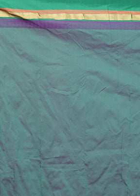 Purple Kanjivaram Silk Saree With Blouse Piece