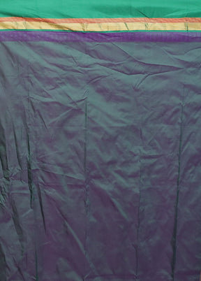 Purple Kanjivaram Silk Saree With Blouse Piece