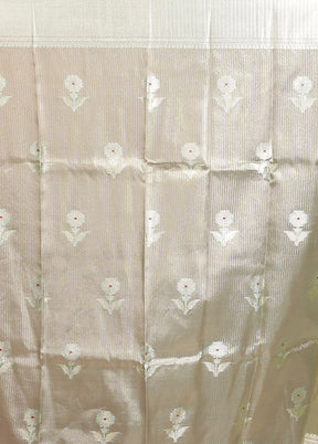 Green Tissue Silk Saree With Blouse Piece