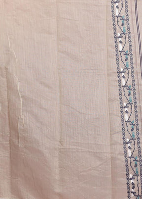 Grey Tant Jamdani Saree Without Blouse Piece