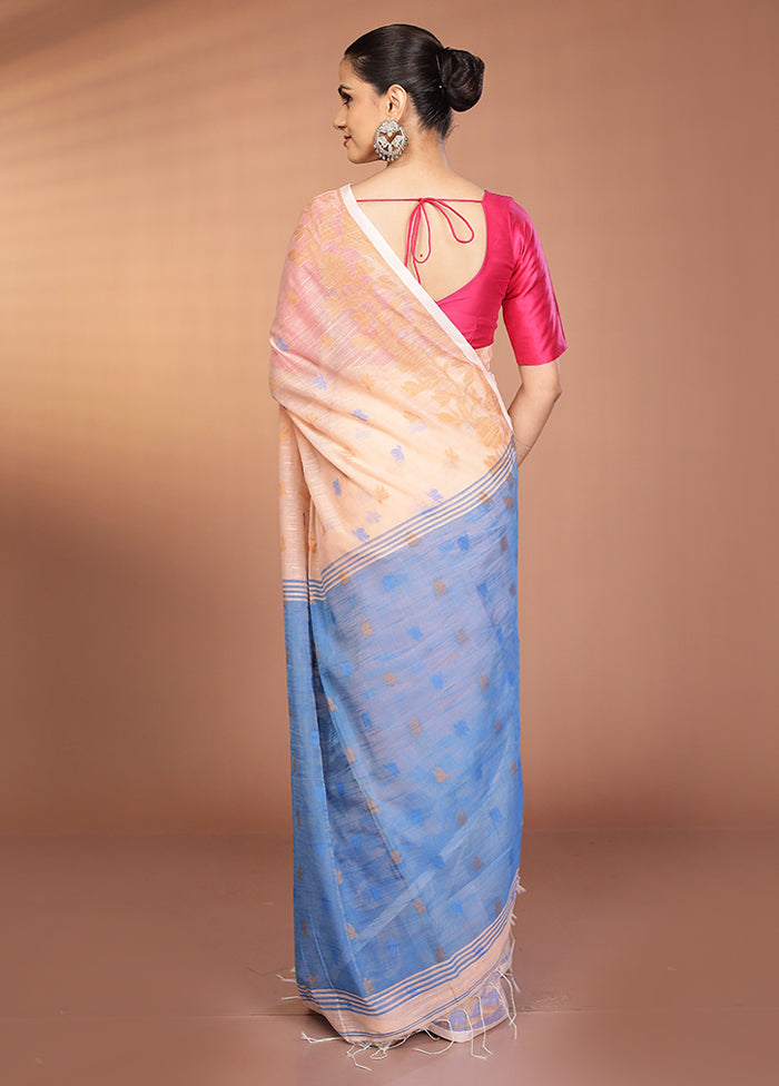 Pink Matka Silk Saree With Blouse Piece