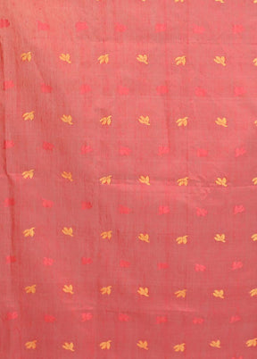 White Matka Silk Saree With Blouse Piece