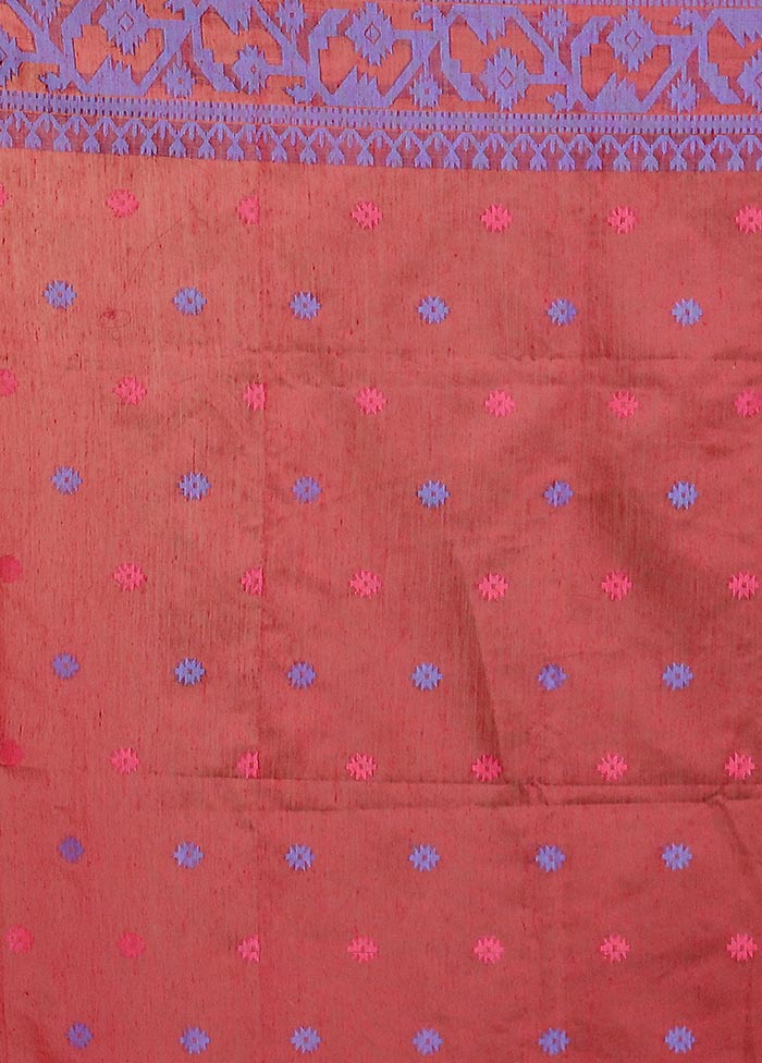 Cream Matka Silk Saree With Blouse Piece