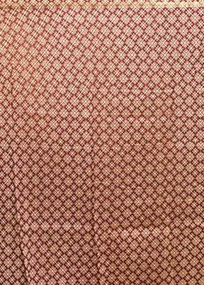 Maroon Chanderi Silk Saree With Blouse Piece