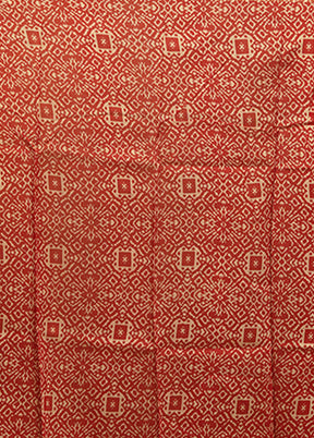 Multicolor Chanderi Silk Saree With Blouse Piece