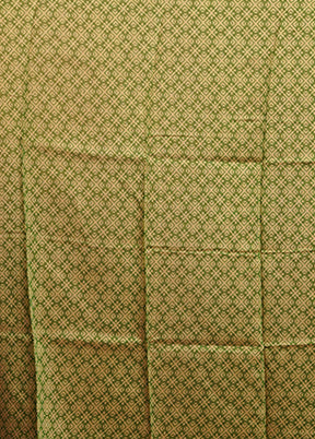 Green Chanderi Silk Saree With Blouse Piece