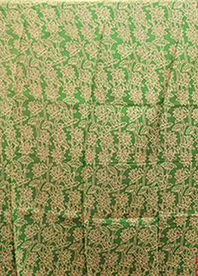 Cream Chanderi Silk Saree With Blouse Piece