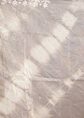 Grey Tissue Silk Saree With Blouse Piece