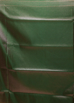 Maroon Banarasi Silk Saree With Blouse Piece