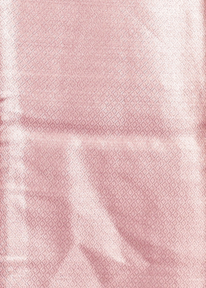 Pink Tissue Silk Saree With Blouse Piece
