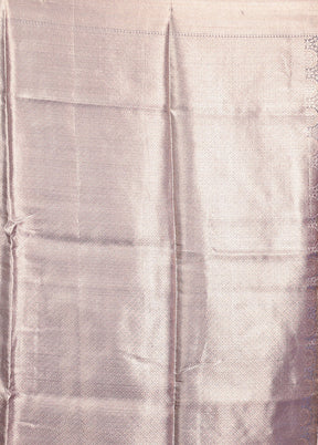 Grey Tissue Silk Saree With Blouse Piece