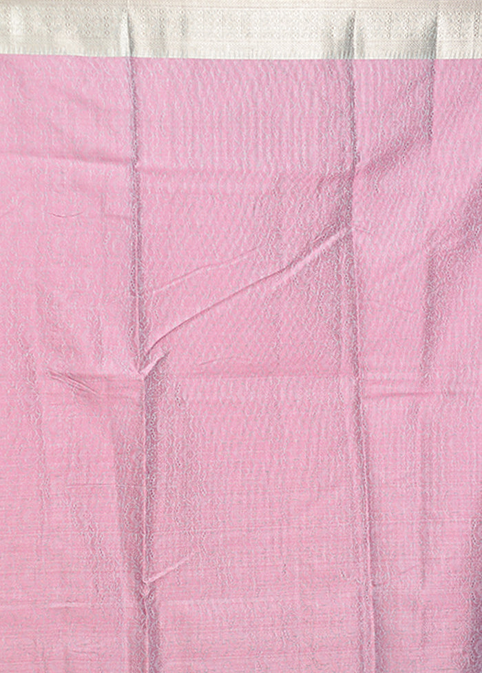 Blue Cotton Saree With Blouse Piece