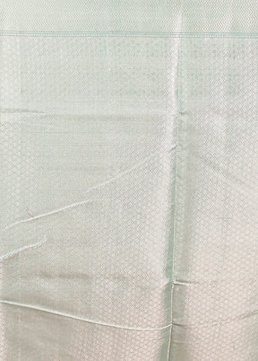 Blue Kora Silk Saree With Blouse Piece