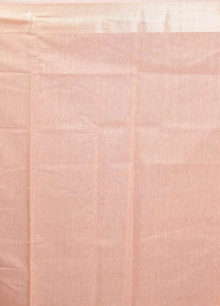 Pink Kora Silk Saree With Blouse Piece