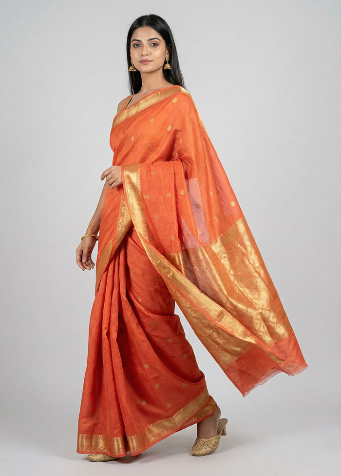 Grey Dupion Silk Saree With Blouse Piece