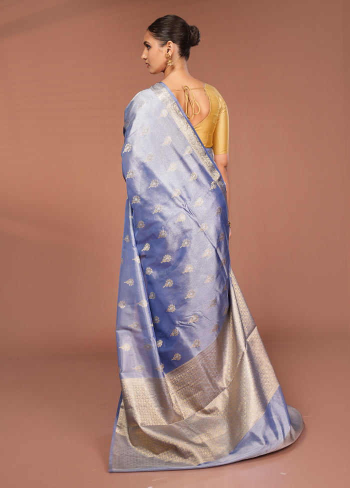 Green Tissue Silk Saree With Blouse Piece