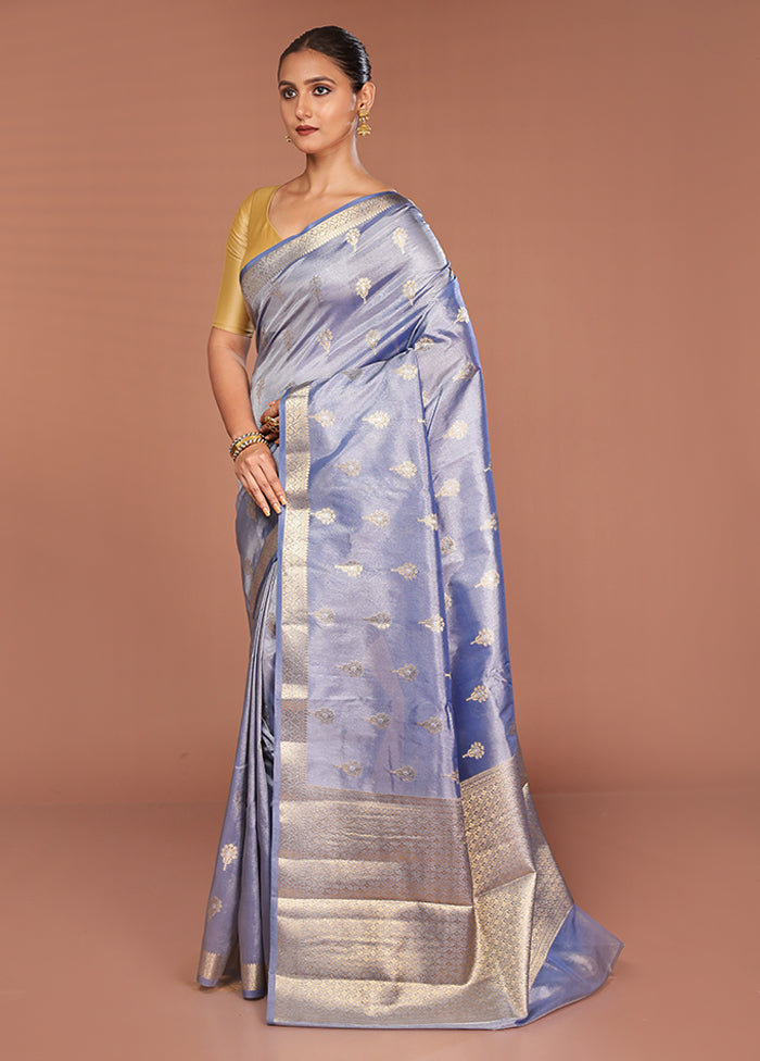 Green Tissue Silk Saree With Blouse Piece