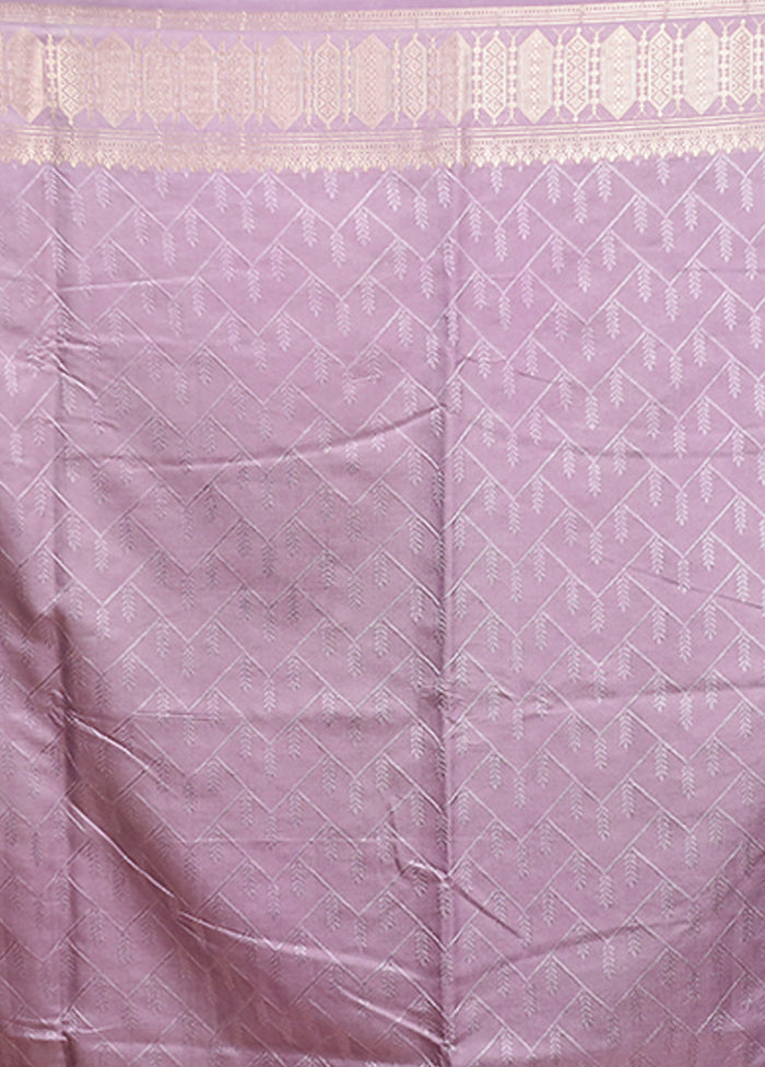 Blue Kora Silk Saree With Blouse Piece