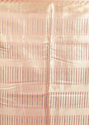Pink Tissue Silk Saree With Blouse Piece