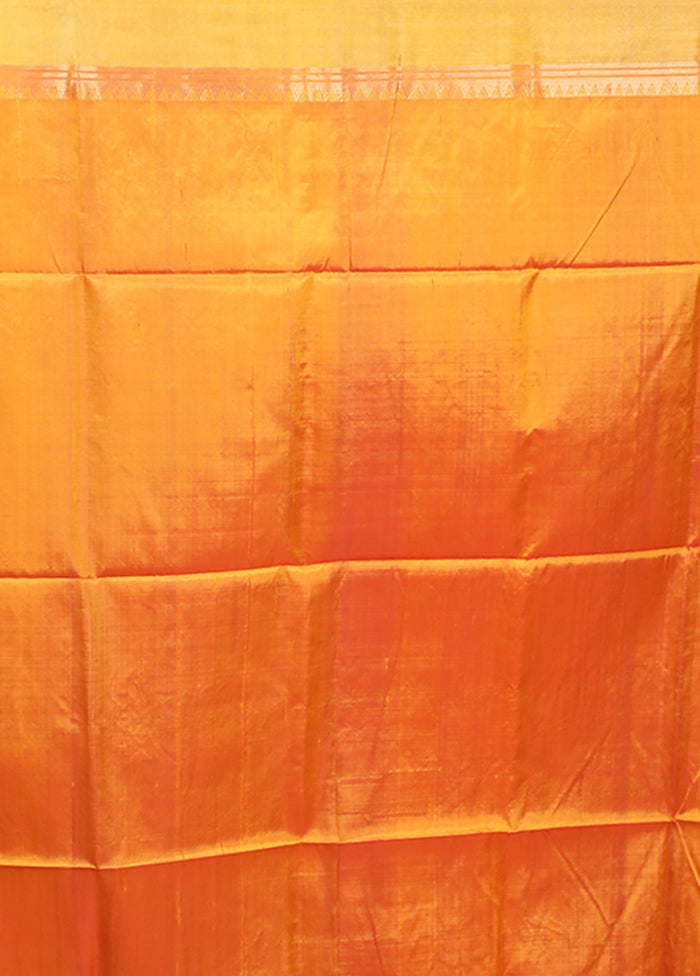 Maroon Handloom Kalakshetra Pure Silk Saree With Blouse Piece