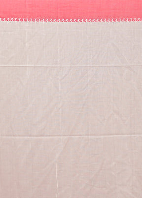 Cream Matka Silk Saree With Blouse Piece