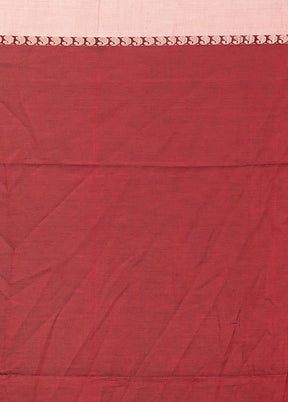 Maroon Matka Silk Saree With Blouse Piece
