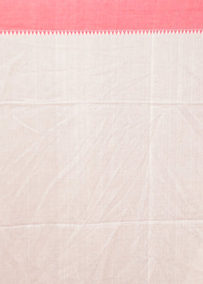 White Matka Silk Saree With Blouse Piece