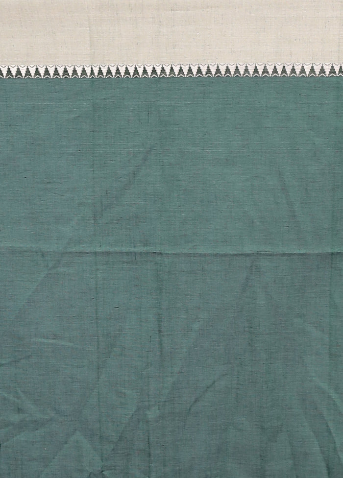 Green Matka Silk Saree With Blouse Piece