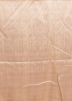 Cream Tussar Silk Saree With Blouse Piece