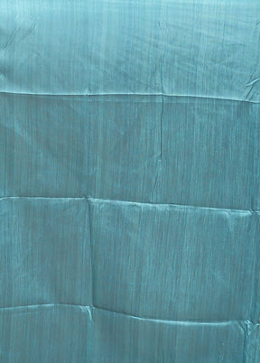 Green Tussar Silk Saree With Blouse Piece