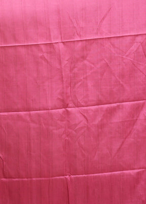 Pink Tussar Silk Saree With Blouse Piece
