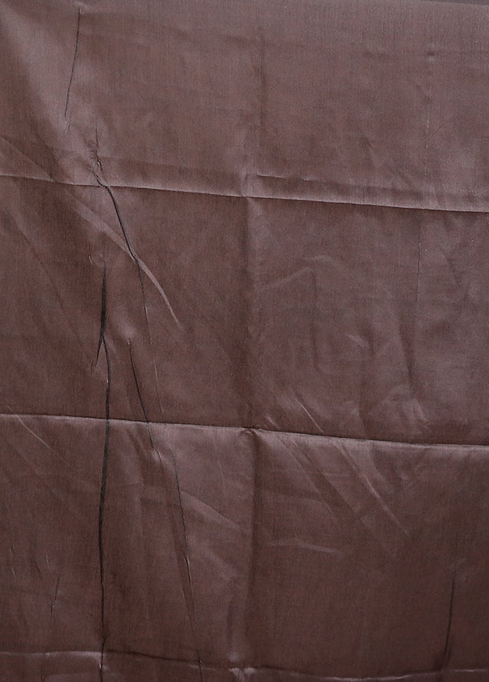 Black Tussar Silk Saree With Blouse Piece
