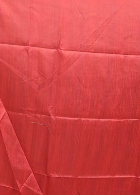 Pink Tussar Silk Saree With Blouse Piece