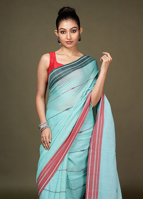 Green Matka Silk Saree With Blouse Piece