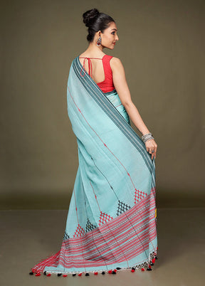 Green Matka Silk Saree With Blouse Piece