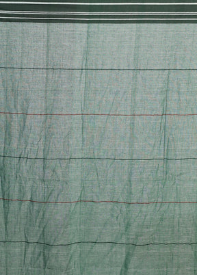 Green Matka Silk Saree Without Blouse Piece