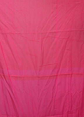 Pink Cotton Saree Without Blouse Piece