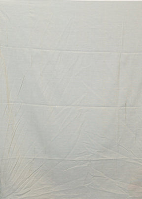 Grey Cotton Saree With Blouse Piece