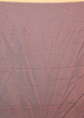 Brown Pure Cotton Saree Without Blouse Piece