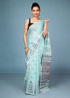 Grey Matka Silk Saree With Blouse Piece
