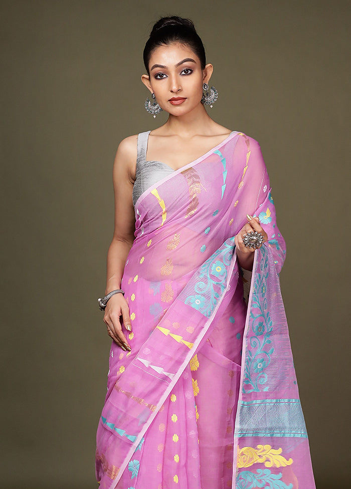 Green Tant Cotton Saree Without Blouse Piece
