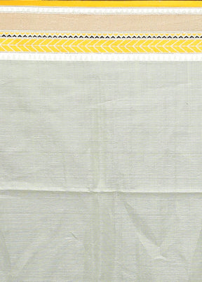 Green Tussar Silk Saree With Blouse Piece