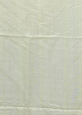 Green Tussar Silk Saree With Blouse Piece