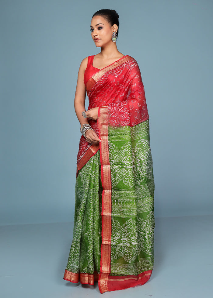 Maroon Printed Pure Silk Saree Without Blouse Piece