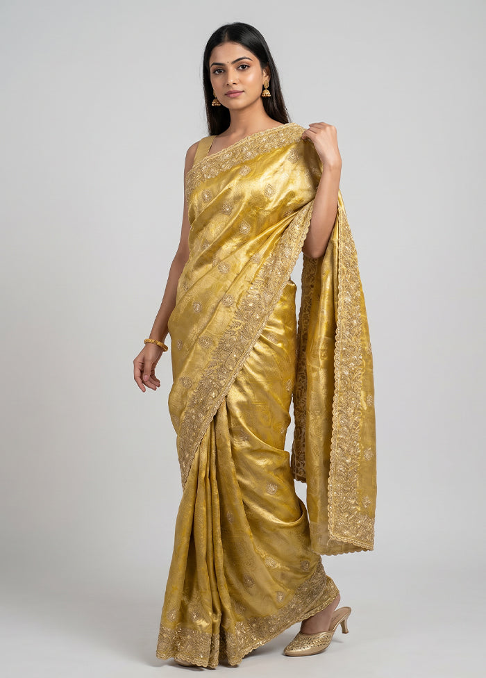 Green Handloom Kanchipuram Pure Silk Saree With Blouse Piece